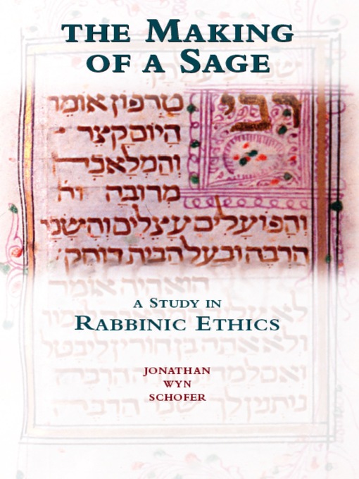 Title details for The Making of a Sage by Jonathan Wyn Schofer - Available